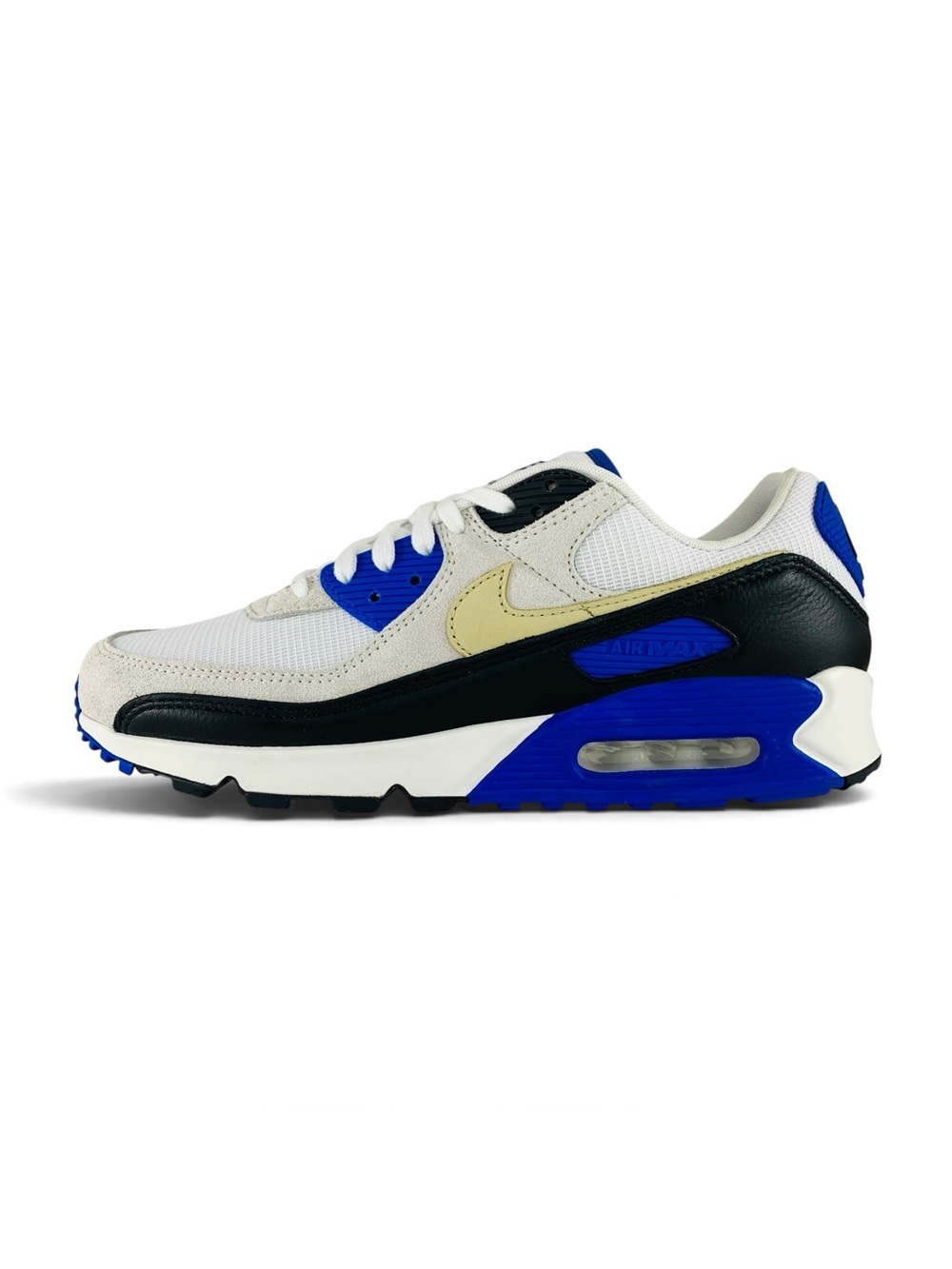 Nike Air Max 90 Premium Khaki White Racer Blue Men's Shoes Sneakers HF3449-100